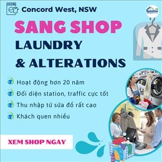 Sang shop laundry & alterations hơn 20 năm cách Bankstown 30p